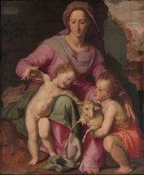 Madonna und Kind mit dem kleinen Johannes dem Täufer, ca. 1572